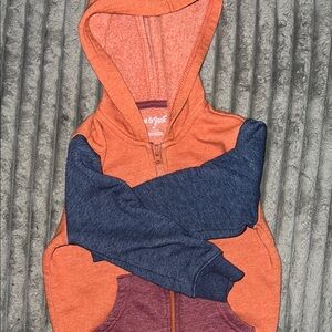 Cat & Jack Orange and Blue Hoodie